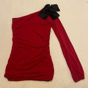 Red off the shoulder Top